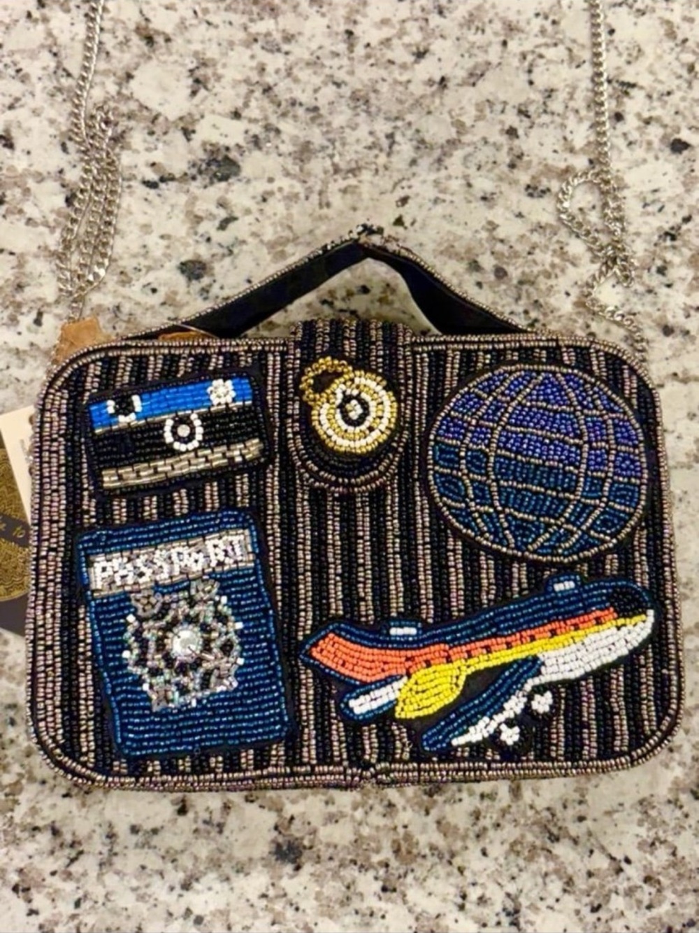 NWT viral beaded
travel passport
clutch $70